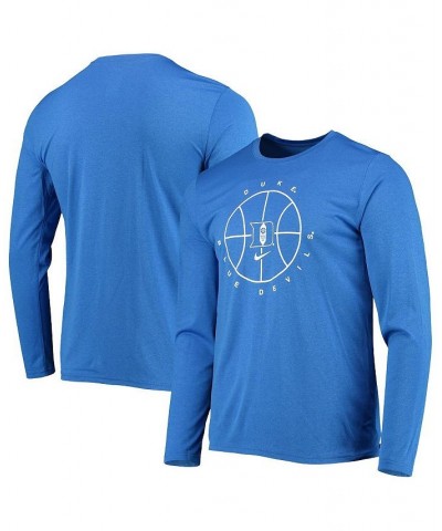 Men's Royal Duke Blue Devils Basketball Icon Legend Performance Long Sleeve T-shirt $23.64 T-Shirts