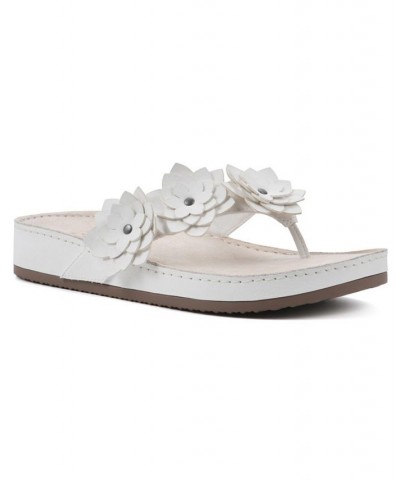 Women's Hot Spot Thong Comfort Sandal White $27.60 Shoes