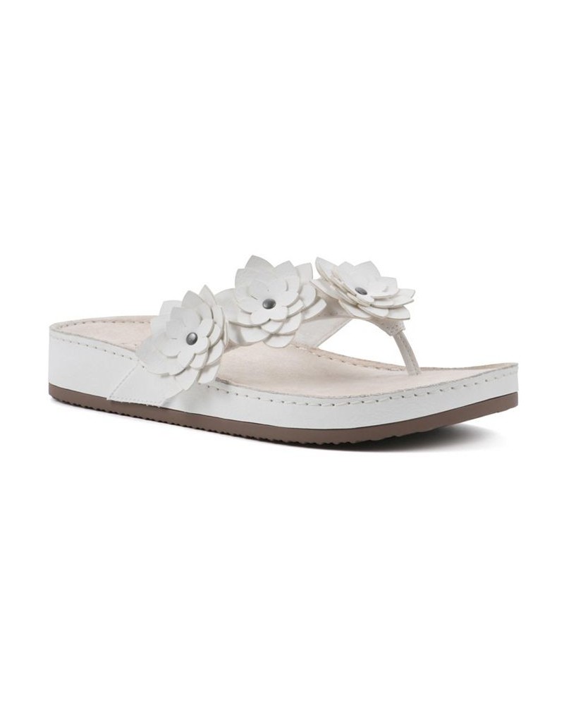 Women's Hot Spot Thong Comfort Sandal White $27.60 Shoes