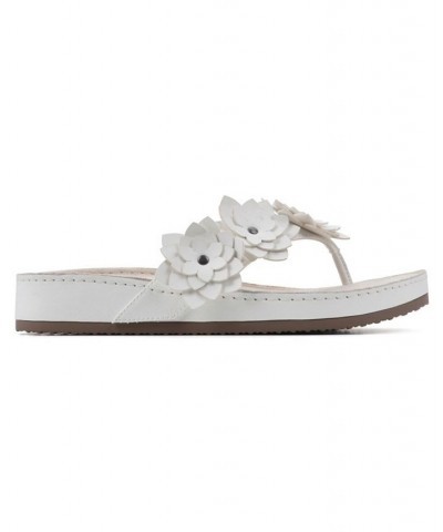 Women's Hot Spot Thong Comfort Sandal White $27.60 Shoes