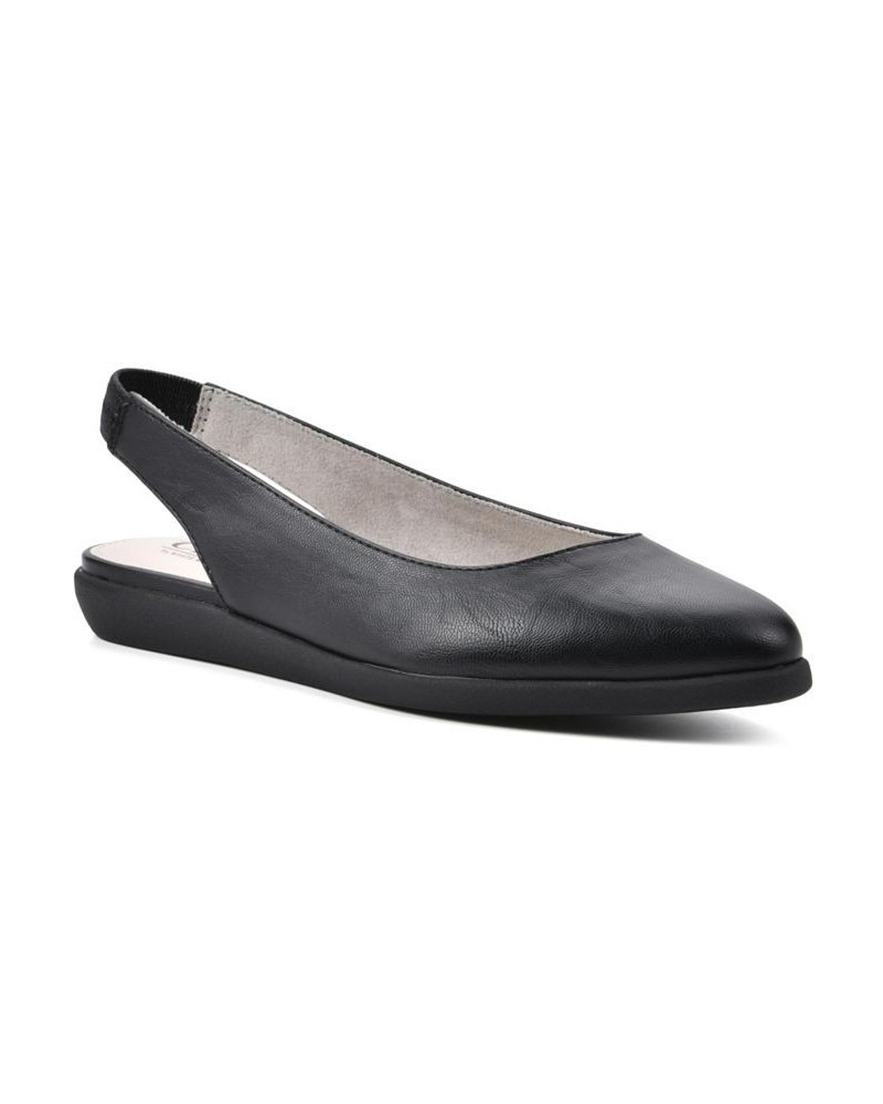 Women's Memory Comfort Flat Black $33.81 Shoes