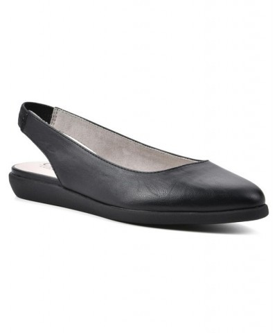 Women's Memory Comfort Flat Black $33.81 Shoes