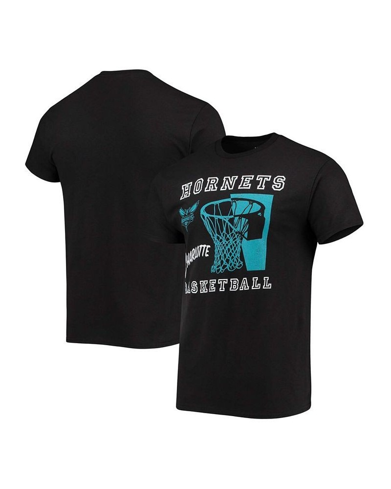 Men's Black Charlotte Hornets Slam Dunk T-shirt $14.72 T-Shirts