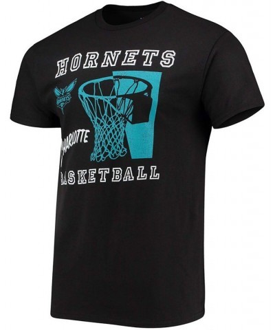 Men's Black Charlotte Hornets Slam Dunk T-shirt $14.72 T-Shirts