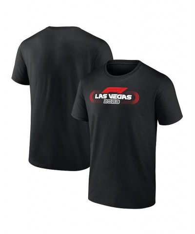 Men's Branded Black Formula 1 Las Vegas 2023 T-shirt $20.13 T-Shirts