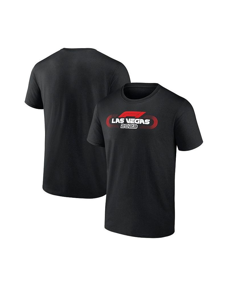 Men's Branded Black Formula 1 Las Vegas 2023 T-shirt $20.13 T-Shirts