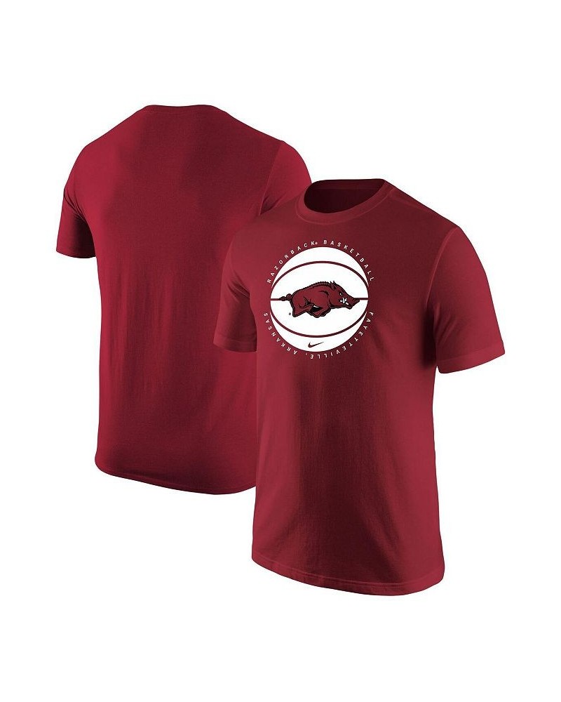 Men's Cardinal Arkansas Razorbacks Basketball Logo T-shirt $23.51 T-Shirts