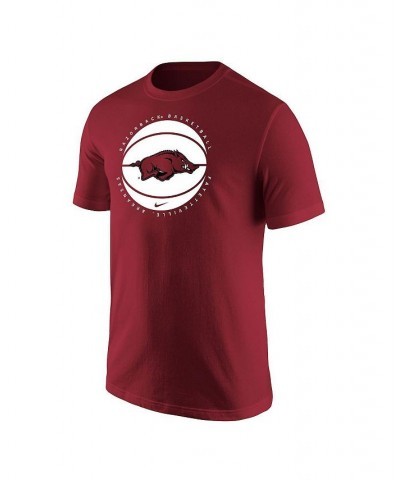 Men's Cardinal Arkansas Razorbacks Basketball Logo T-shirt $23.51 T-Shirts