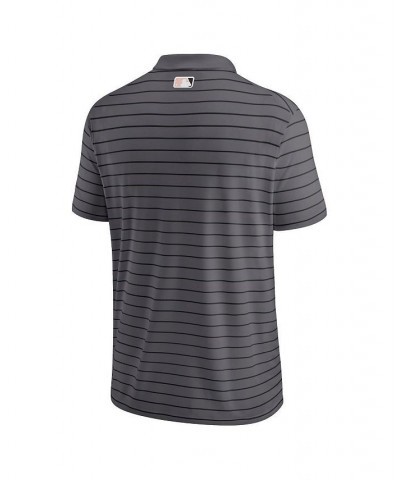 Men's Charcoal Washington Nationals City Connect Victory Performance Polo Shirt $36.00 Polo Shirts