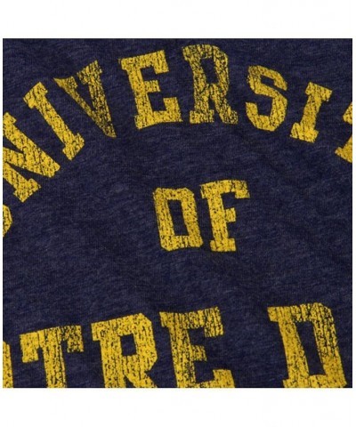 Men's Heather Navy Notre Dame Fighting Irish Vintage-Like University Tri-Blend T-shirt $19.35 T-Shirts