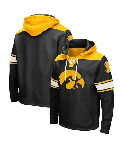 Men's Black Iowa Hawkeyes 2.0 Lace-Up Pullover Hoodie $38.24 Sweatshirt