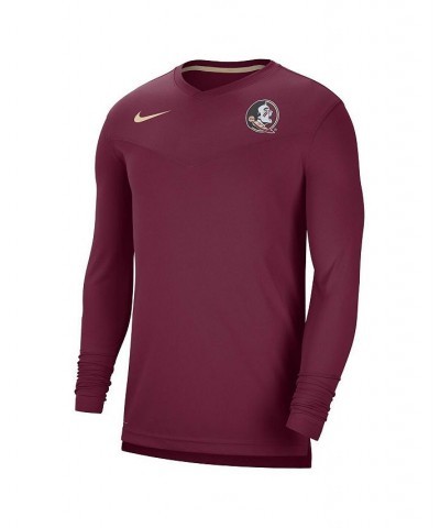 Men's Garnet Florida State Seminoles 2022 Coach Performance Long Sleeve V-Neck T-shirt $33.79 T-Shirts