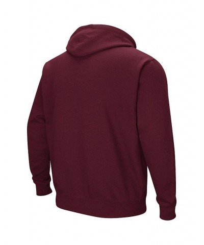 Men's Maroon Bethune-Cookman Wildcats Arch & Logo Pullover Hoodie $31.19 Sweatshirt