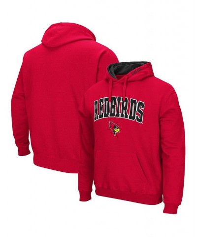 Men's Red Illinois State Redbirds Arch and Logo Pullover Hoodie $28.04 Sweatshirt