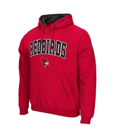 Men's Red Illinois State Redbirds Arch and Logo Pullover Hoodie $28.04 Sweatshirt