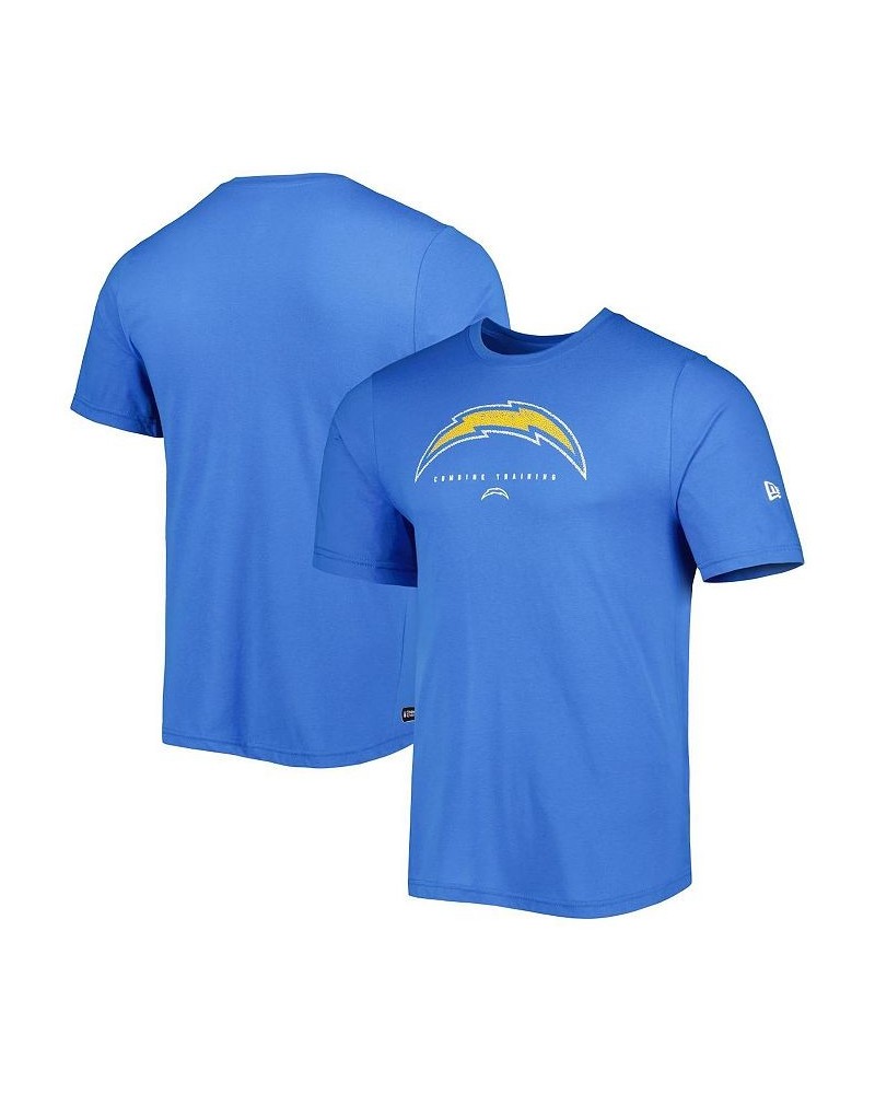 Men's Powder Blue Los Angeles Chargers Combine Authentic Ball Logo T-shirt $15.18 T-Shirts