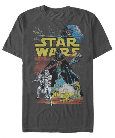 Men's Star Wars Rebel Classic Short Sleeve T-Shirt Gray $14.70 T-Shirts