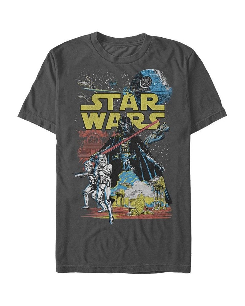 Men's Star Wars Rebel Classic Short Sleeve T-Shirt Gray $14.70 T-Shirts