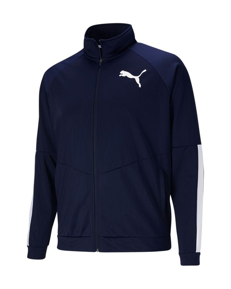 Men's Contrast Zip-Front Track Jacket PD02 $24.75 Jackets