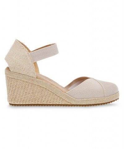 Women's Zuri Espadrille Wedge Tan/Beige $40.94 Shoes