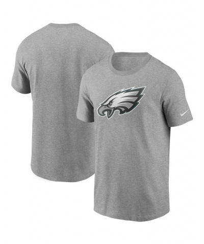 Men's Heathered Gray Philadelphia Eagles Primary Logo T-shirt $18.45 T-Shirts