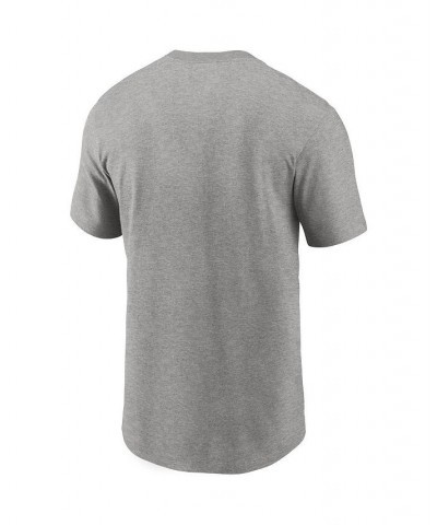 Men's Heathered Gray Philadelphia Eagles Primary Logo T-shirt $18.45 T-Shirts