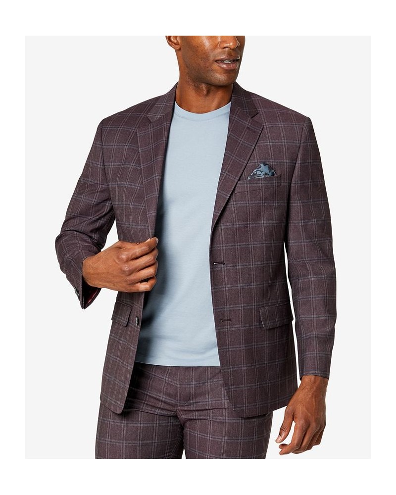 Men's Patterned Suit Separates Red $70.84 Suits