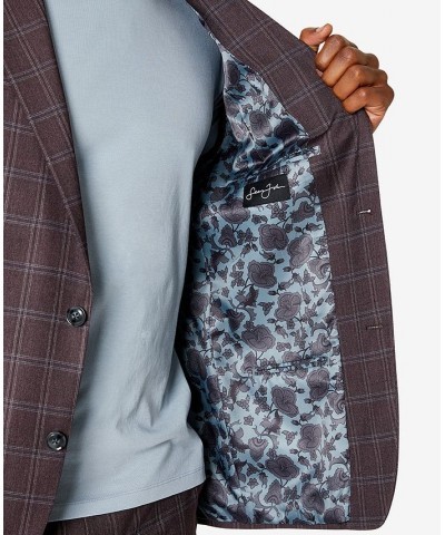 Men's Patterned Suit Separates Red $70.84 Suits