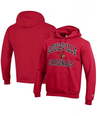 Men's Red Louisville Cardinals High Motor Pullover Hoodie $31.50 Sweatshirt