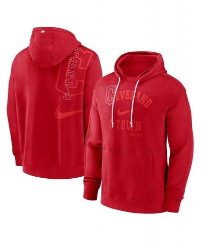 Men's Red Cleveland Guardians Statement Ball Game Pullover Hoodie $40.70 Sweatshirt