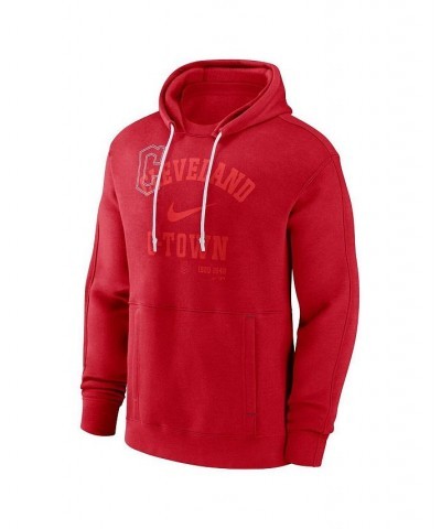 Men's Red Cleveland Guardians Statement Ball Game Pullover Hoodie $40.70 Sweatshirt