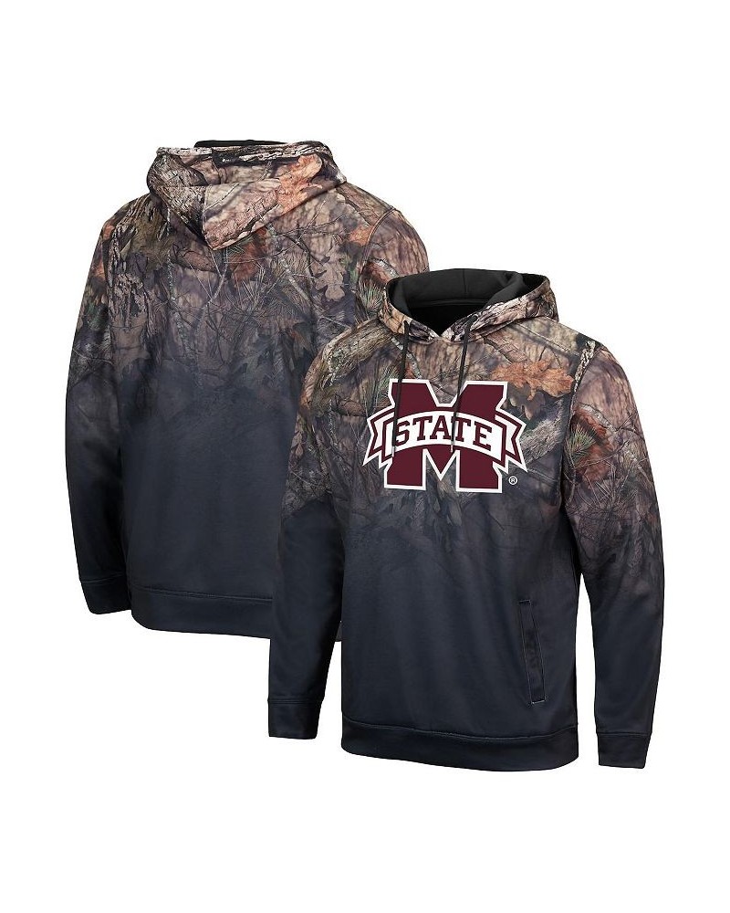 Men's Black Mississippi State Bulldogs Mossy Oak Pullover Hoodie $27.26 Sweatshirt