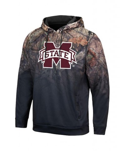 Men's Black Mississippi State Bulldogs Mossy Oak Pullover Hoodie $27.26 Sweatshirt