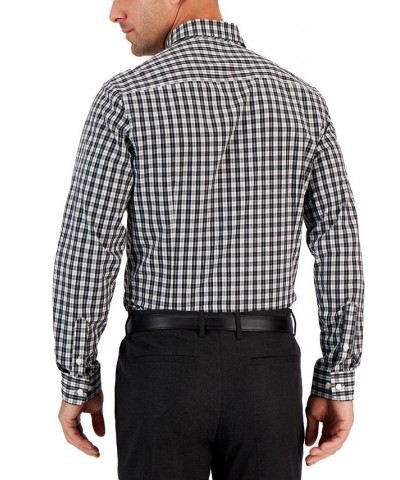 Men's Moral Slim-Fit Plaid Button-Down Performance Dress Shirt Multi $18.19 Dress Shirts