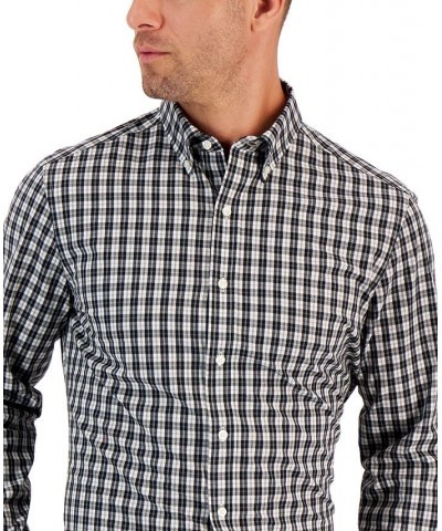 Men's Moral Slim-Fit Plaid Button-Down Performance Dress Shirt Multi $18.19 Dress Shirts