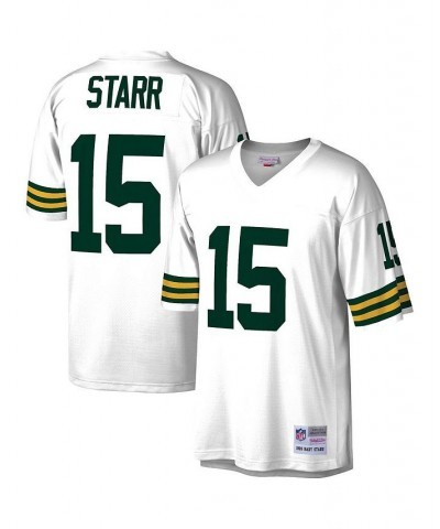 Men's Bart Starr White Green Bay Packers 1969 Legacy Replica Jersey $61.20 Jersey