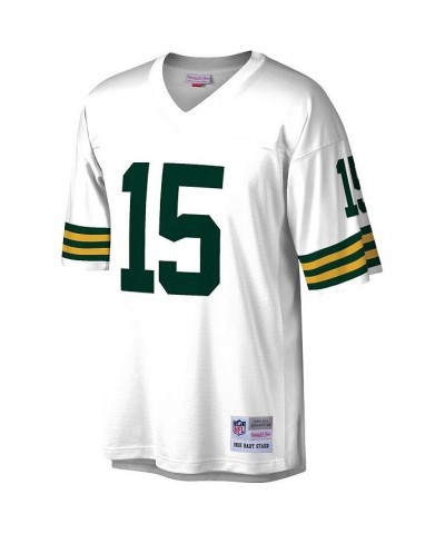 Men's Bart Starr White Green Bay Packers 1969 Legacy Replica Jersey $61.20 Jersey