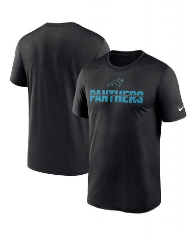 Men's Black Carolina Panthers Legend Microtype Performance T-shirt $22.05 T-Shirts
