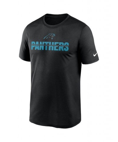 Men's Black Carolina Panthers Legend Microtype Performance T-shirt $22.05 T-Shirts