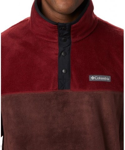 Men's Steens Mountain Half Snap Fleece Red $24.20 Sweatshirt