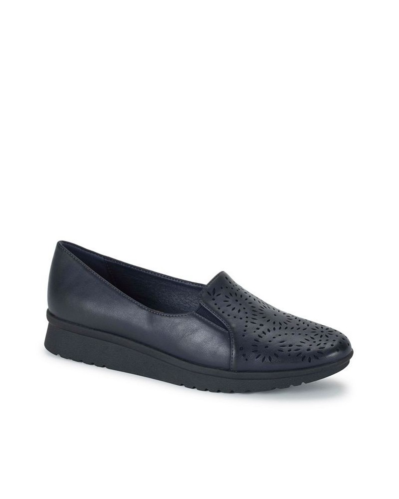 Women's Army Slip-on Loafer Blue $41.87 Shoes