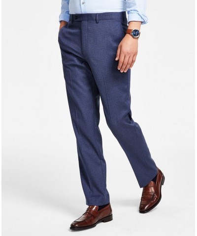 Men's Classic-Fit UltraFlex Stretch Check Dress Pants PD03 $25.91 Pants