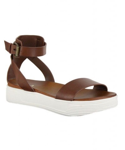 Women's Ellen Sandals Brown $33.60 Shoes