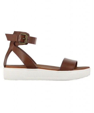 Women's Ellen Sandals Brown $33.60 Shoes