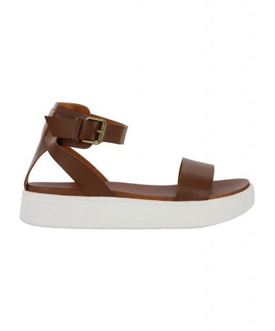 Women's Ellen Sandals Brown $33.60 Shoes