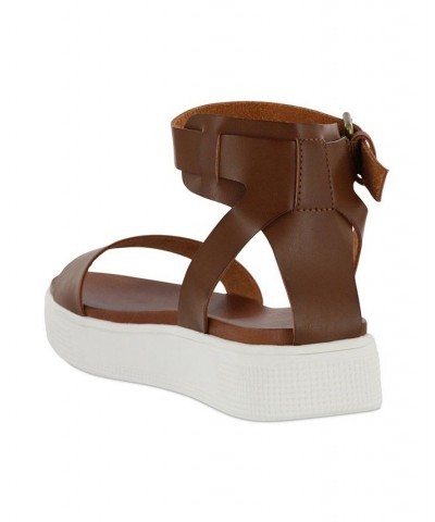 Women's Ellen Sandals Brown $33.60 Shoes