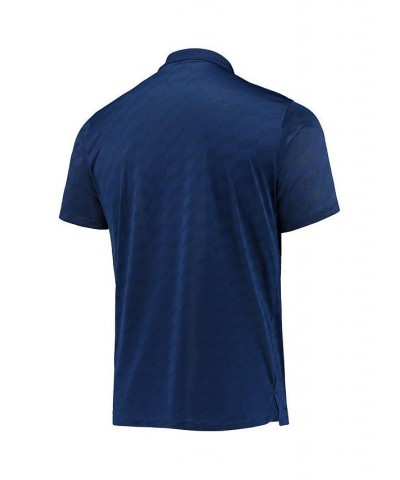 Men's Navy Dallas Cowboys Jacquard Wing Performance Polo Shirt $44.19 Polo Shirts