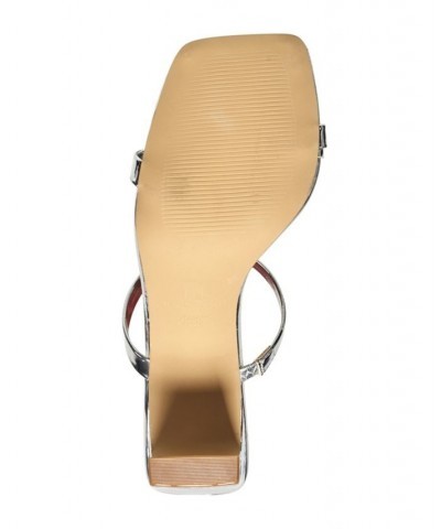 Women's Kauai Slip On Sandals Silver $49.98 Shoes