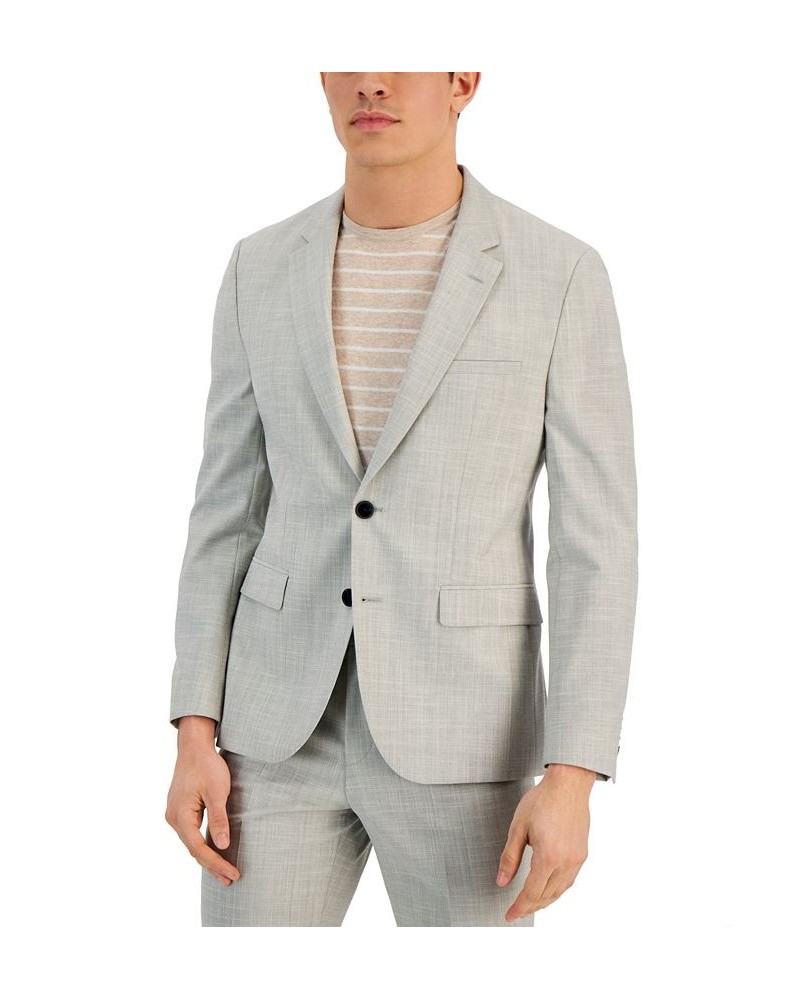 Men's Superflex Modern-Fit Suit Gray $154.70 Suits