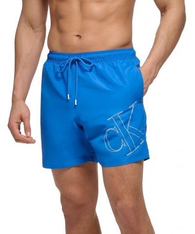 Men's 5" CK Outline Logo Swim Trunks PD04 $36.84 Swimsuits